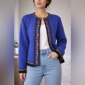 Vintage 80s/90s Tally-Ho 100%  wool sweater medium